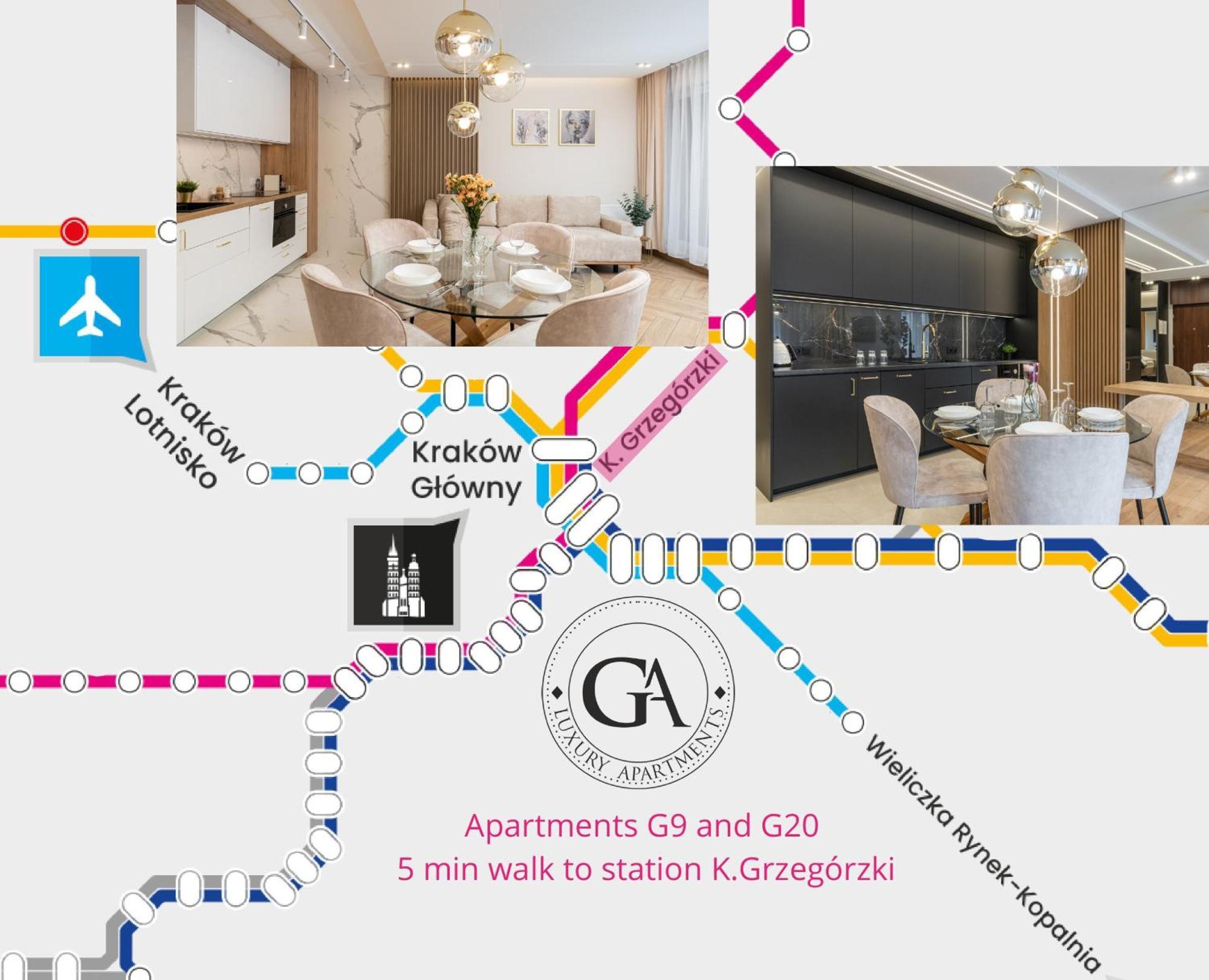 GA Luxury Apartments Grzegórzecka 20 Cracovia Exterior foto